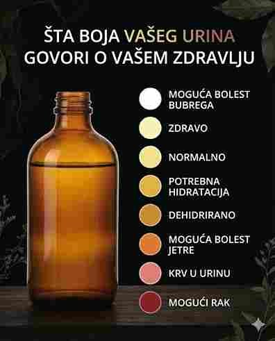 Šta Boja Vašeg Urina Govori o Zdravlju