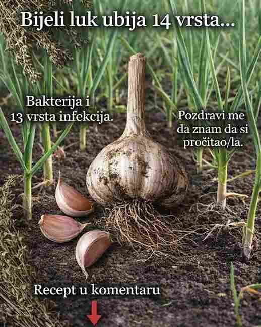 Češnjak: Prirodni antibiotik koji uništava infekcije 🌿🧄