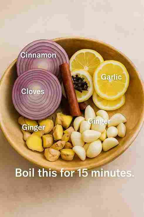 Cimet, Karanfilić, Bijeli Luk, Đumbir, Limun i Luk: Prokuhajte 15 Minuta i Dobijte Moćan Prirodni Napitak