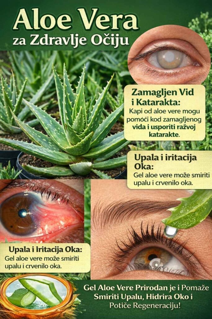Aloe Vera za Zdravlje Očiju: Prirodno Olakšanje za Crvenilo, Suhe Oči i Iritacije
