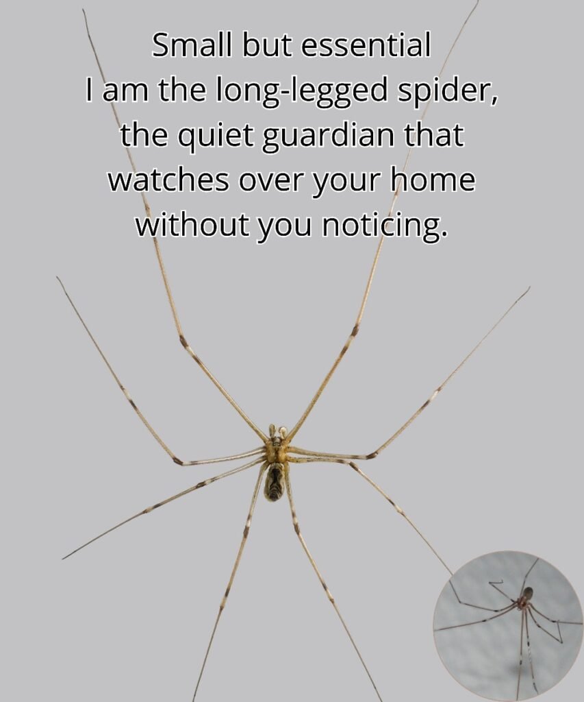 Ja sam mali pauk koji tiho boravi u uglovima tvog doma.