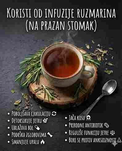 Prirodni napitak od ružmarina za energiju i zdravlje 🌿