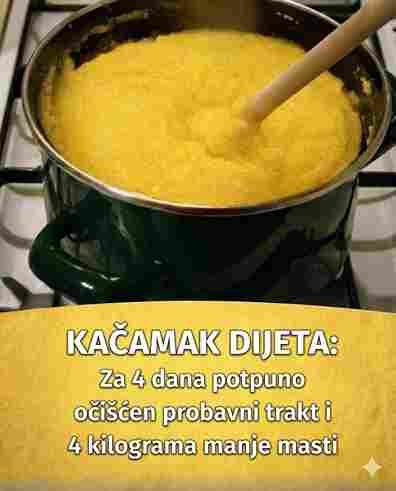 Kačamak dijeta: 4 dana za čišći digestivni trakt i manje masnoće