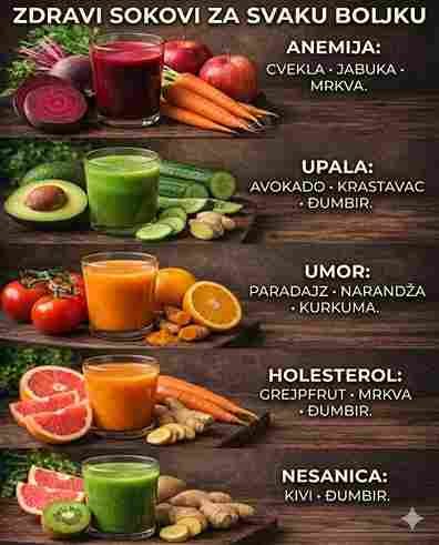 Prirodni sokovi kao lijek: Najbolje kombinacije za vaše zdravlje