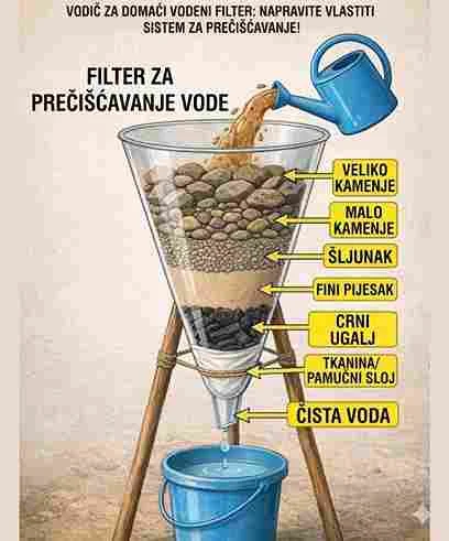 💧 Jednostavni filter za pročišćavanje vode 💧