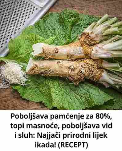 Popravlja pamćenje, topi masnoće i poboljšava vid i sluh: Najjači prirodni lijek!