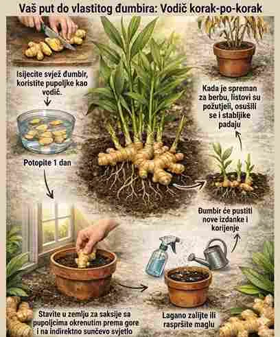 Kako uzgajati đumbir kod kuće 🌱🫚