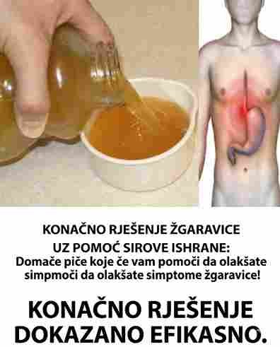 KONAČNO RJEŠENJE ŽGARAVICE UZ POMOĆ SIROVE ISHRANE: Domaće Piće za Gašenje “Vatre”