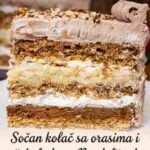 Svečana Božićna torta: 3 kore, prava domaćinska sa mnogo oraha i čokolade 🎄🍫